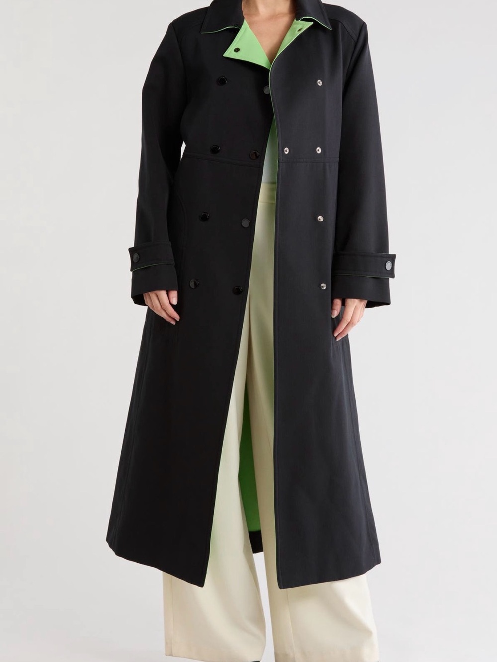 Longchamp Double Breasted Trench Coat